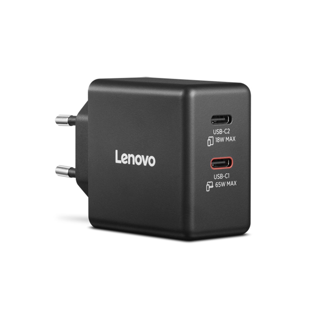 Lenovo Dual USB-C 65W GaN Lader