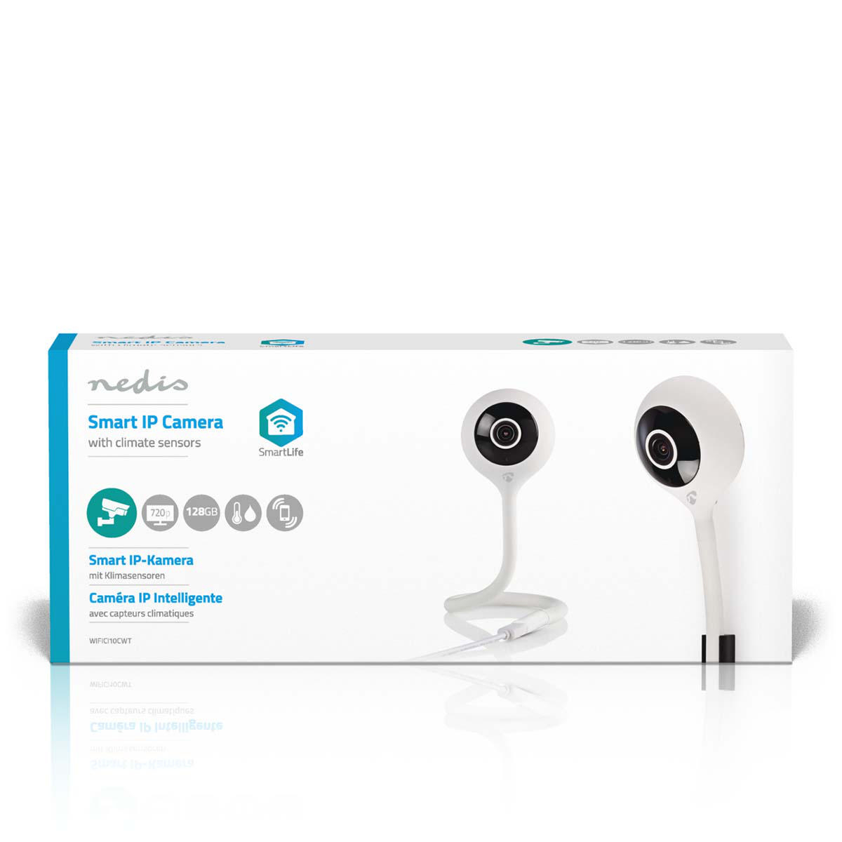  Nedis Wi-Fi smart IP-camera, Klimaatsensor, HD 720p