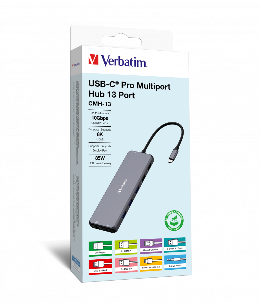 Verbatim USB-C Pro Triple Multiport Hub 4K 8K
