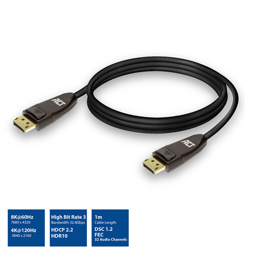 ACT DisplayPort Kabel 1.4 | 1m