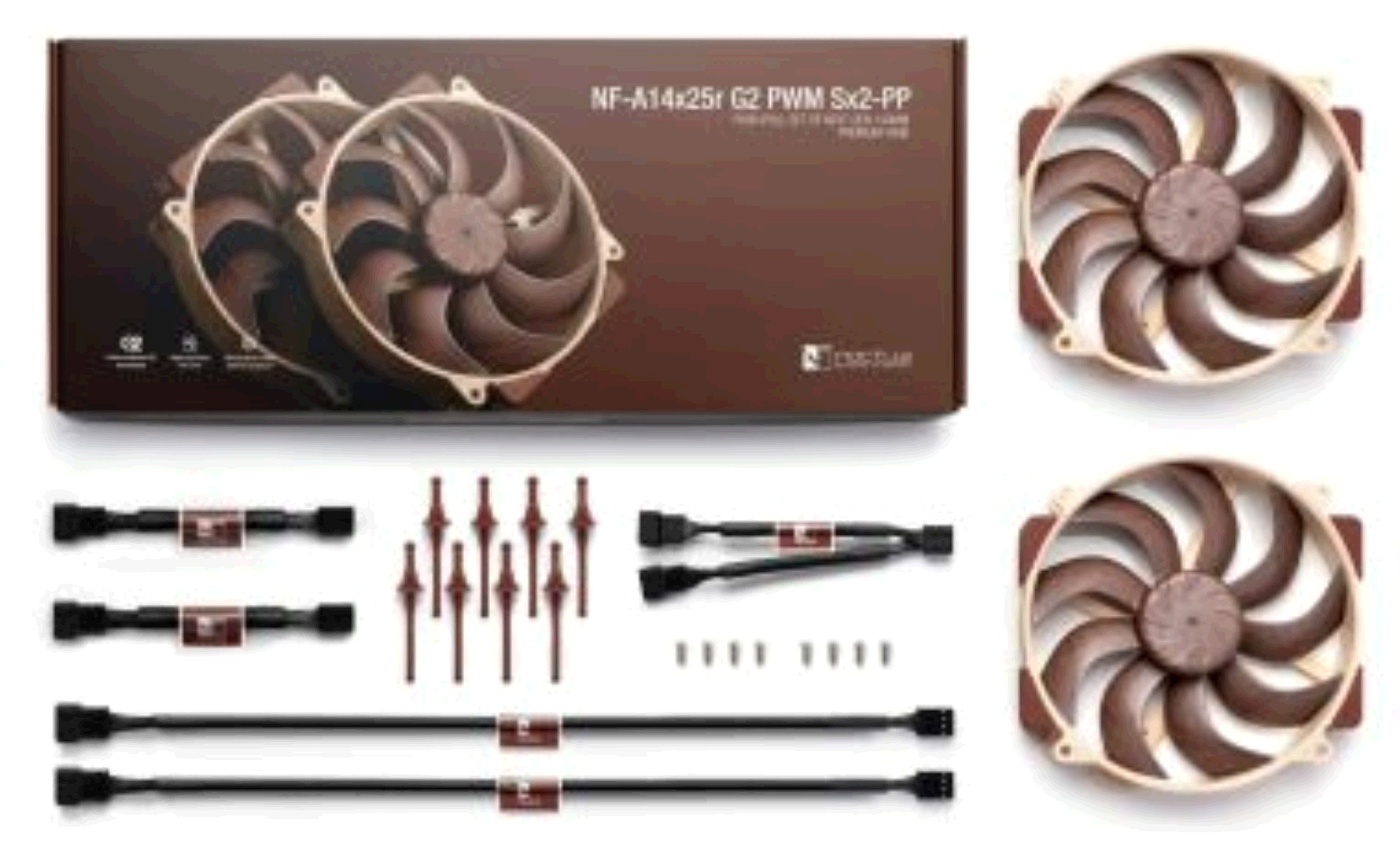 Noctua NF-A14x25 G2 PWM, 140mm, 2-Pack