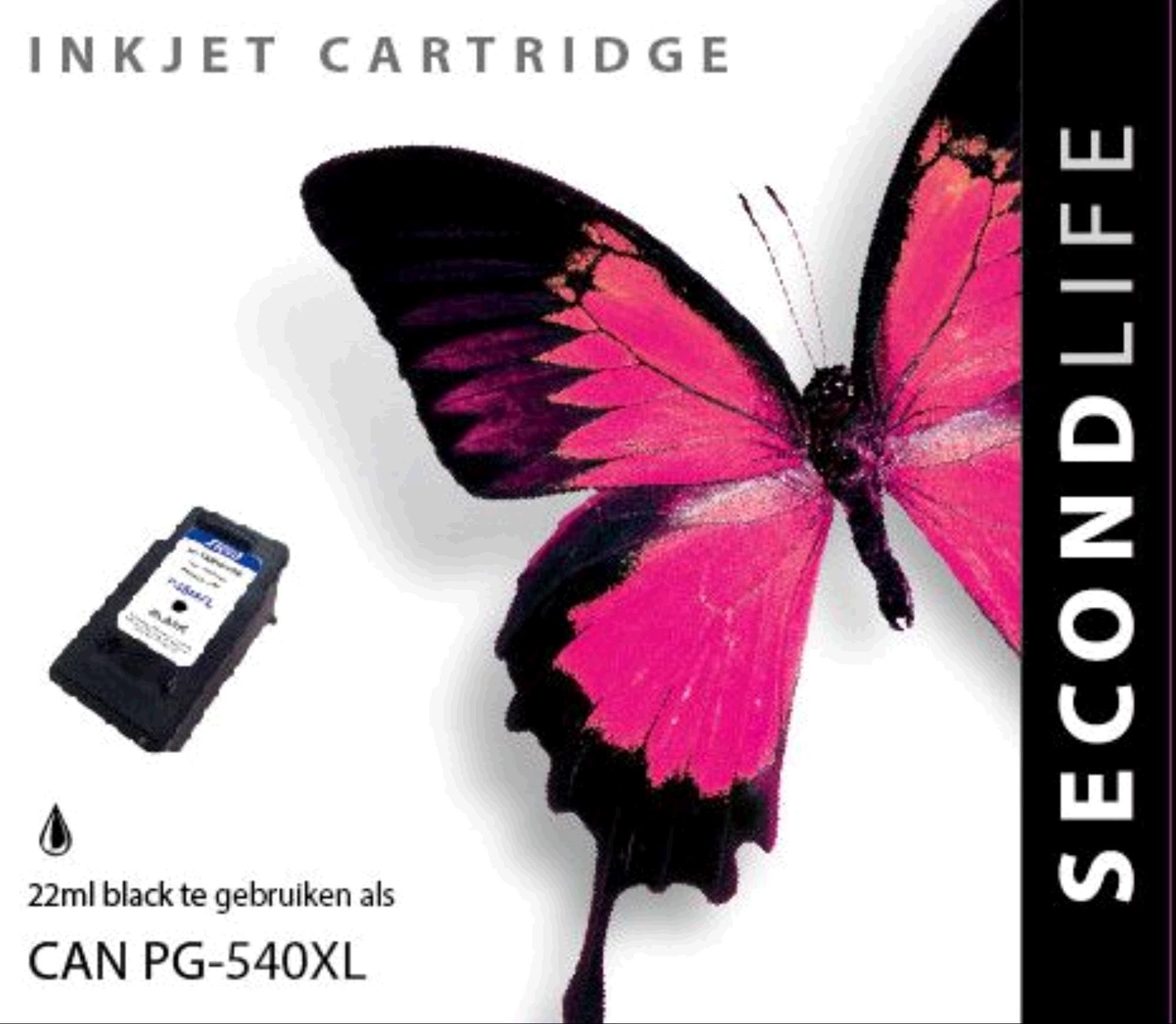 SecondLife Inkt Canon PG 540XL Zwart