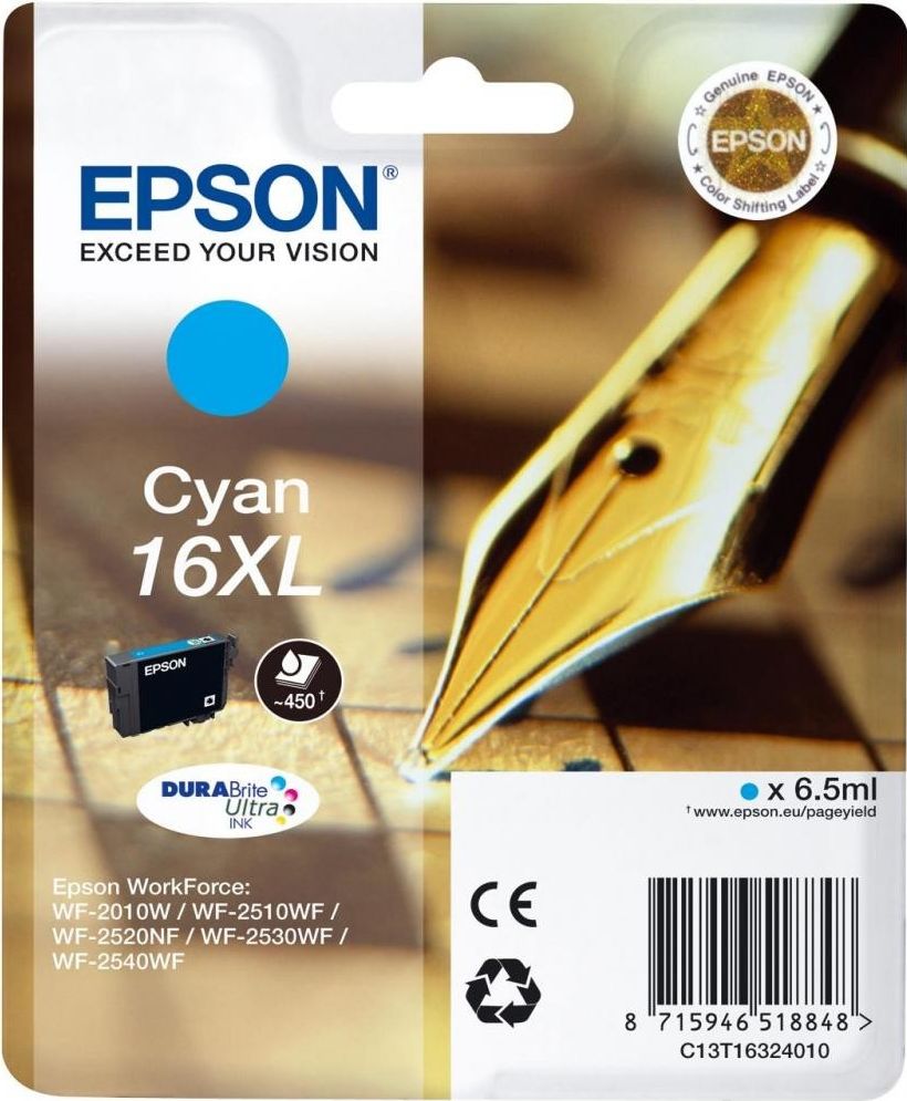 Epson 16XL Vulpen Cyaan
