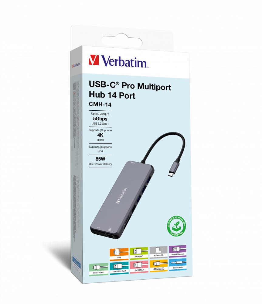 Verbatim USB-C Pro Triple Multipoort Hub 4K