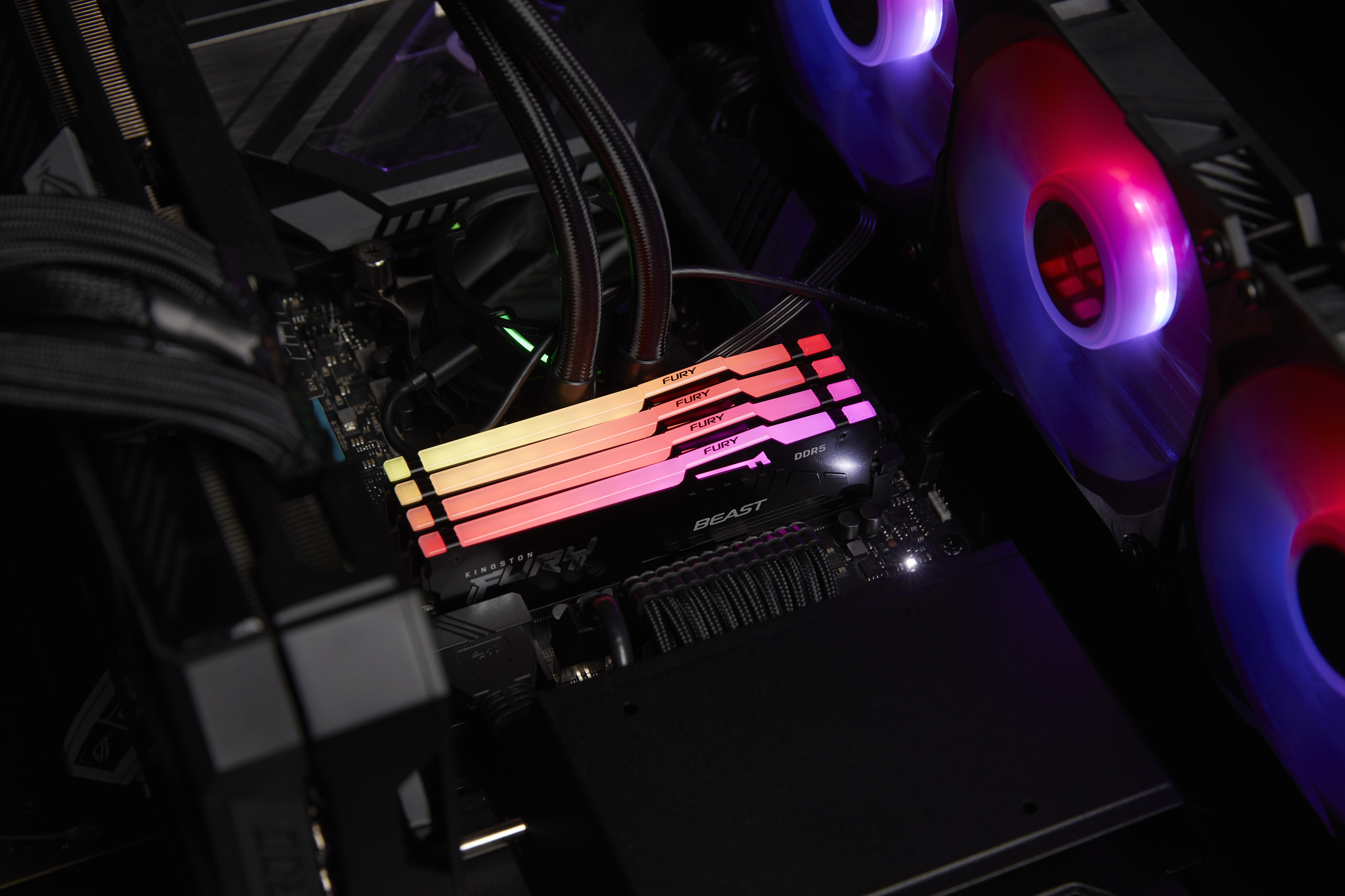 Kingston Fury Beast RGB KF556C40BBAK2-16 - 16GB Kit - DDR5 - 5600MHz