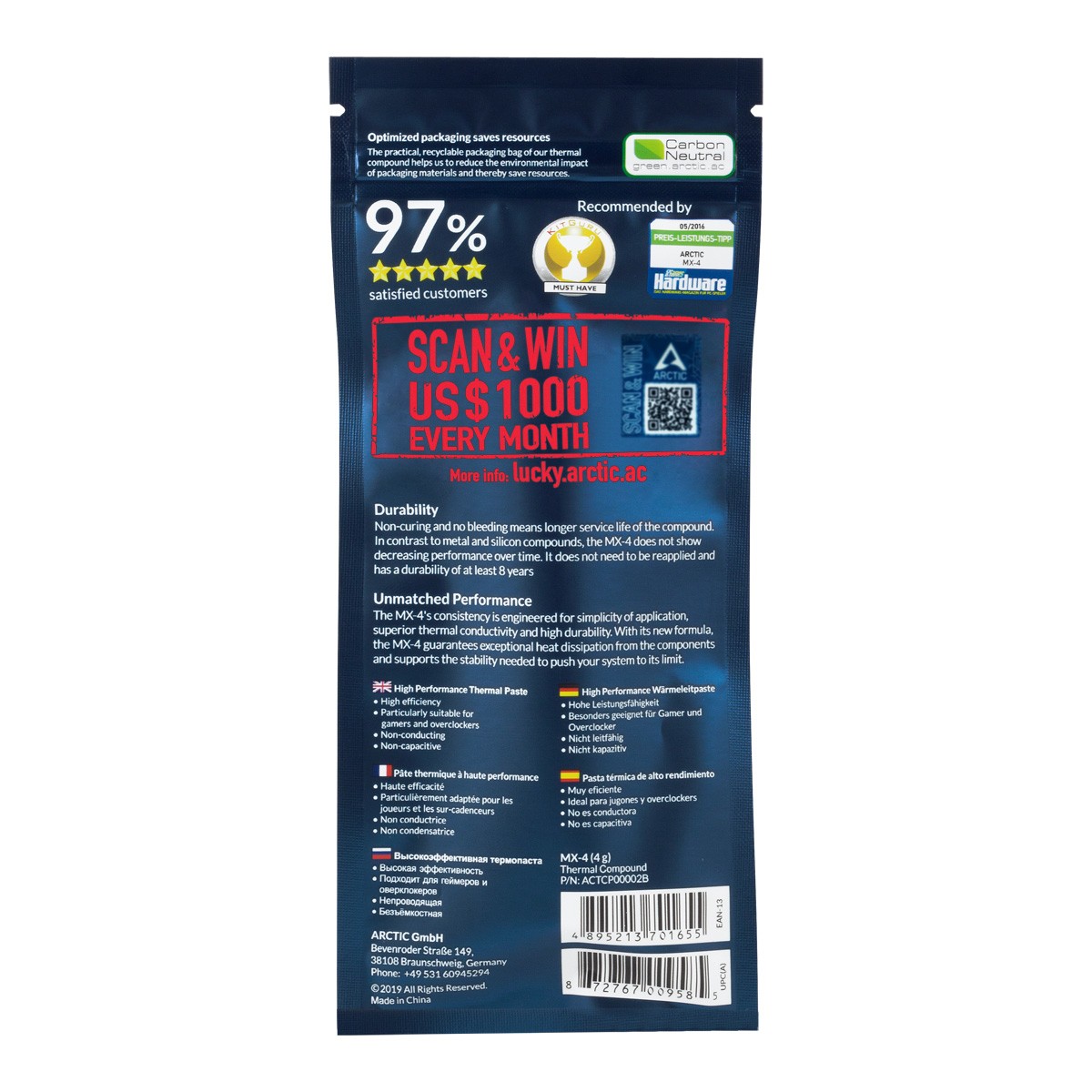 Arctic Koelpasta MX-4, 4g