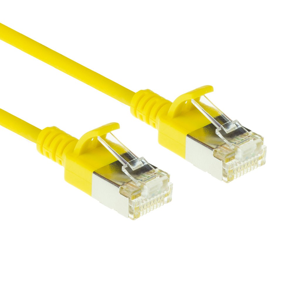 FTP Slimline patchkabel geel CAT6A 2m bulk