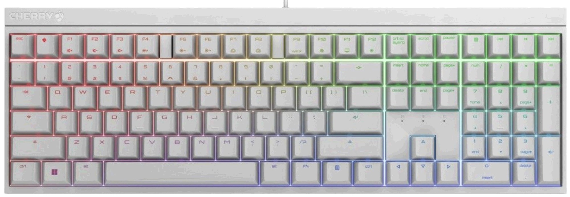 Cherry MX 2.0S RGB MX Red, Wit