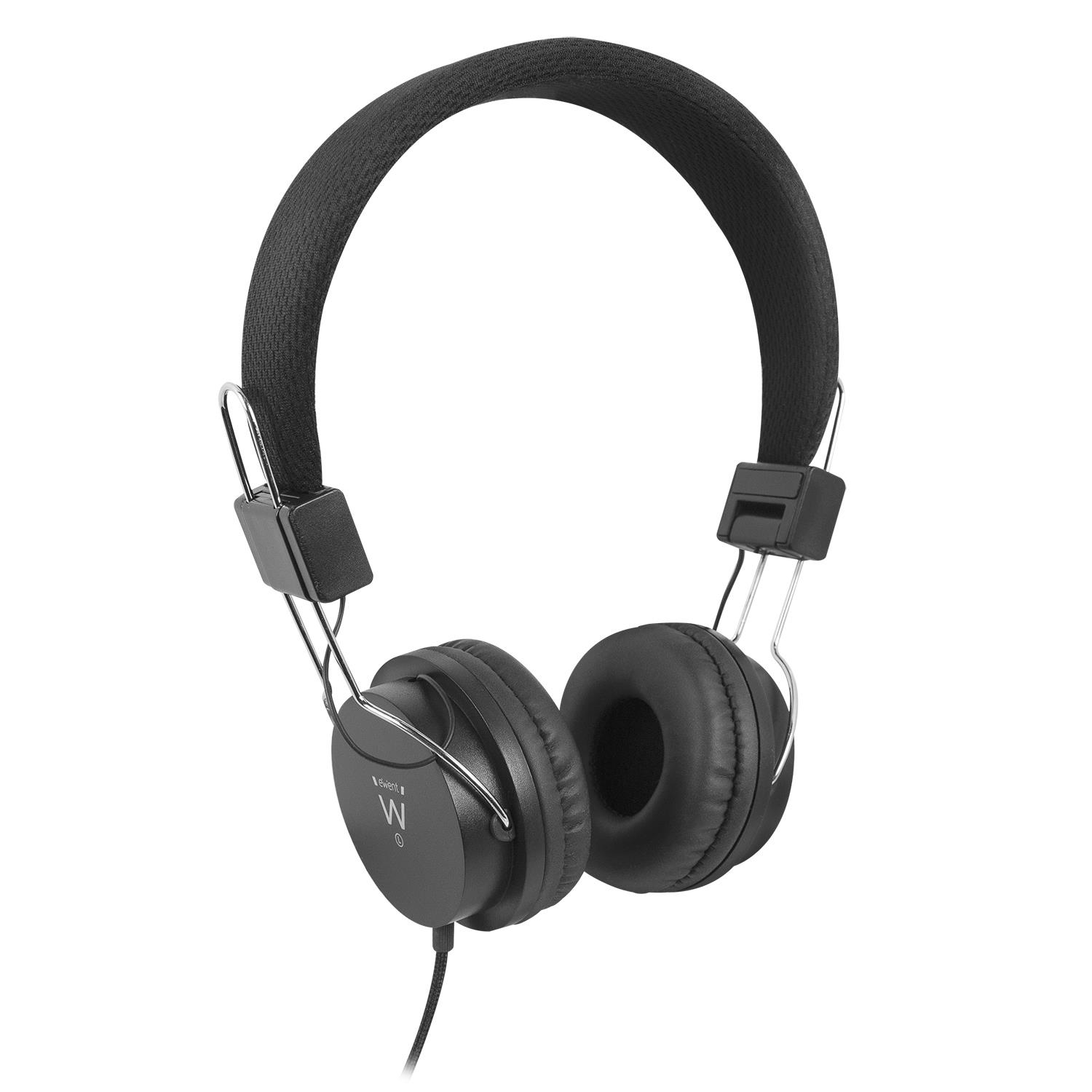 Ewent Koptelefoon op oor, 3,5 mm-stekker, EW3573