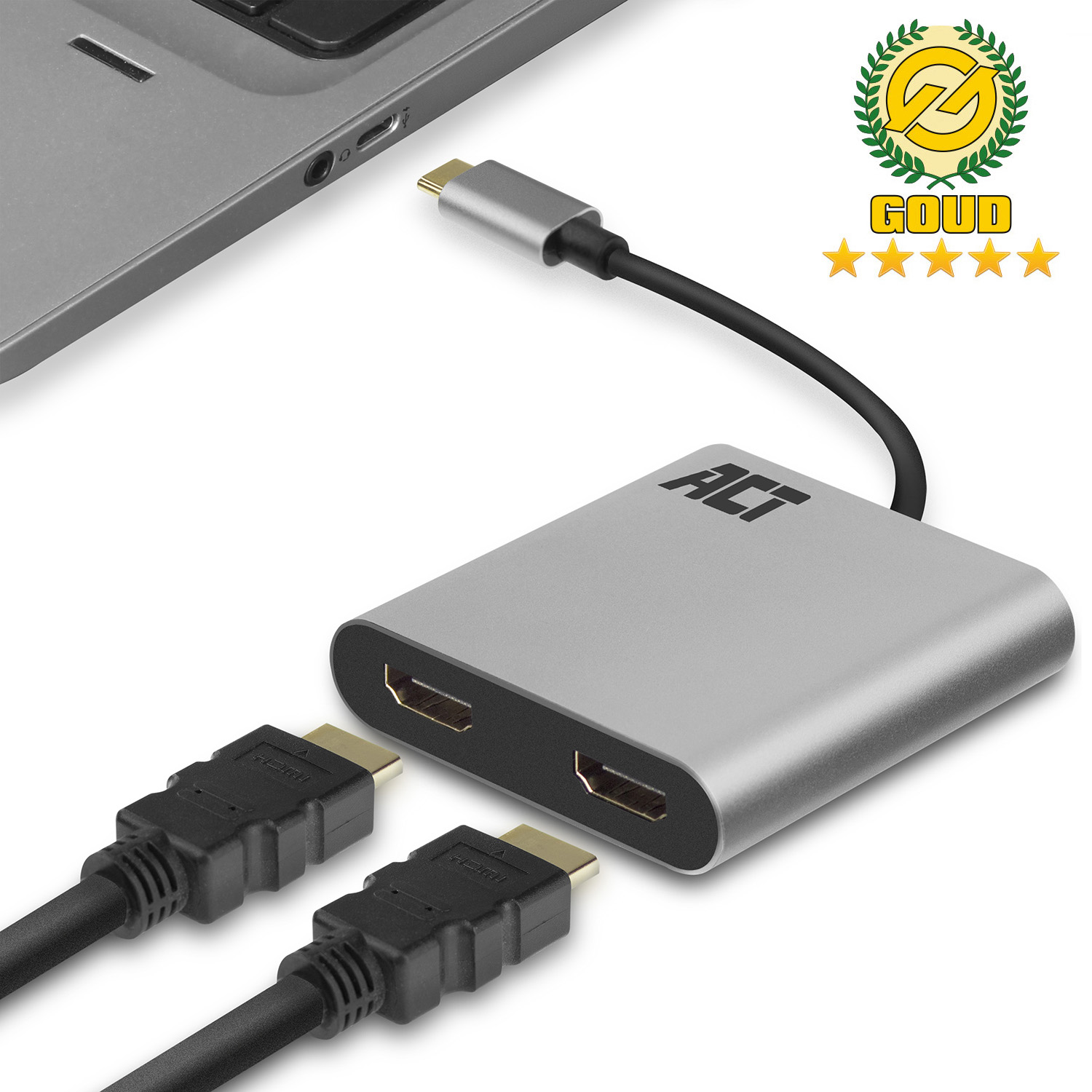 ACT AC7012 | USB-C > 2X HDMI