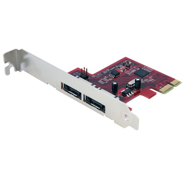  STARTECH 2 Port PCIe eSATA 6 Gbps Controller Card
