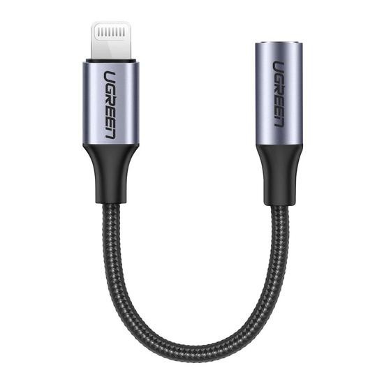 UGREEN Adapter Ligtning (m) -> 3.5mm (f) 0,1m