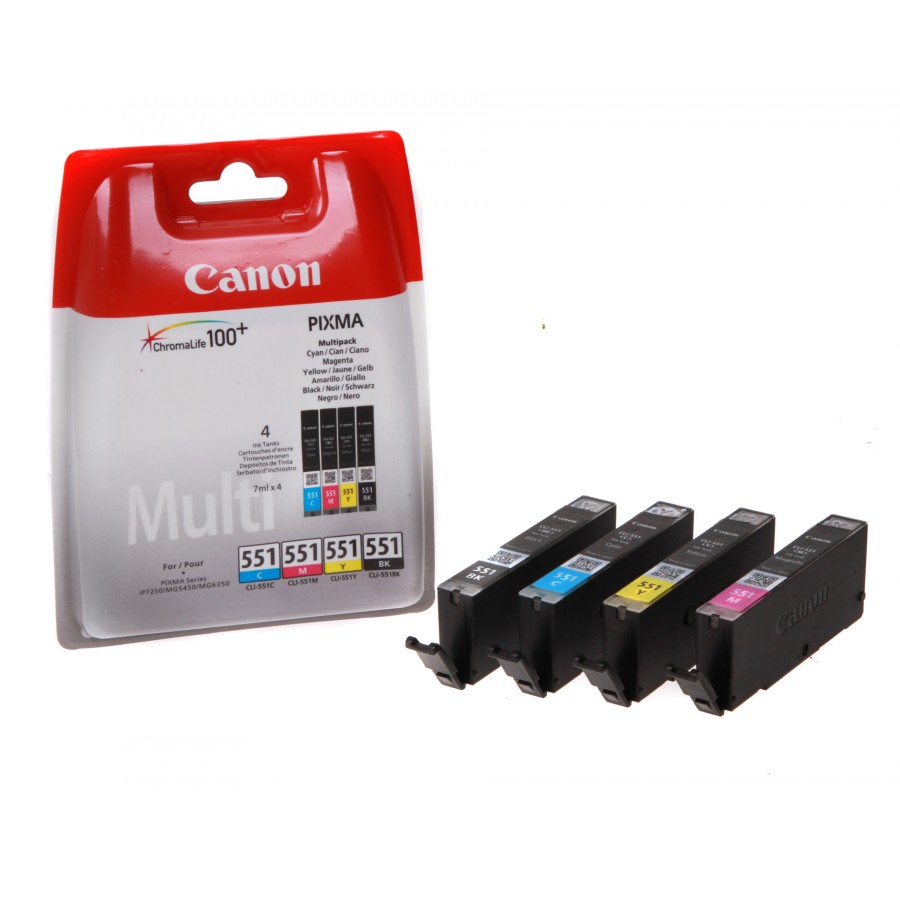 Canon CLI-551 BK/C/M/Y Multipack