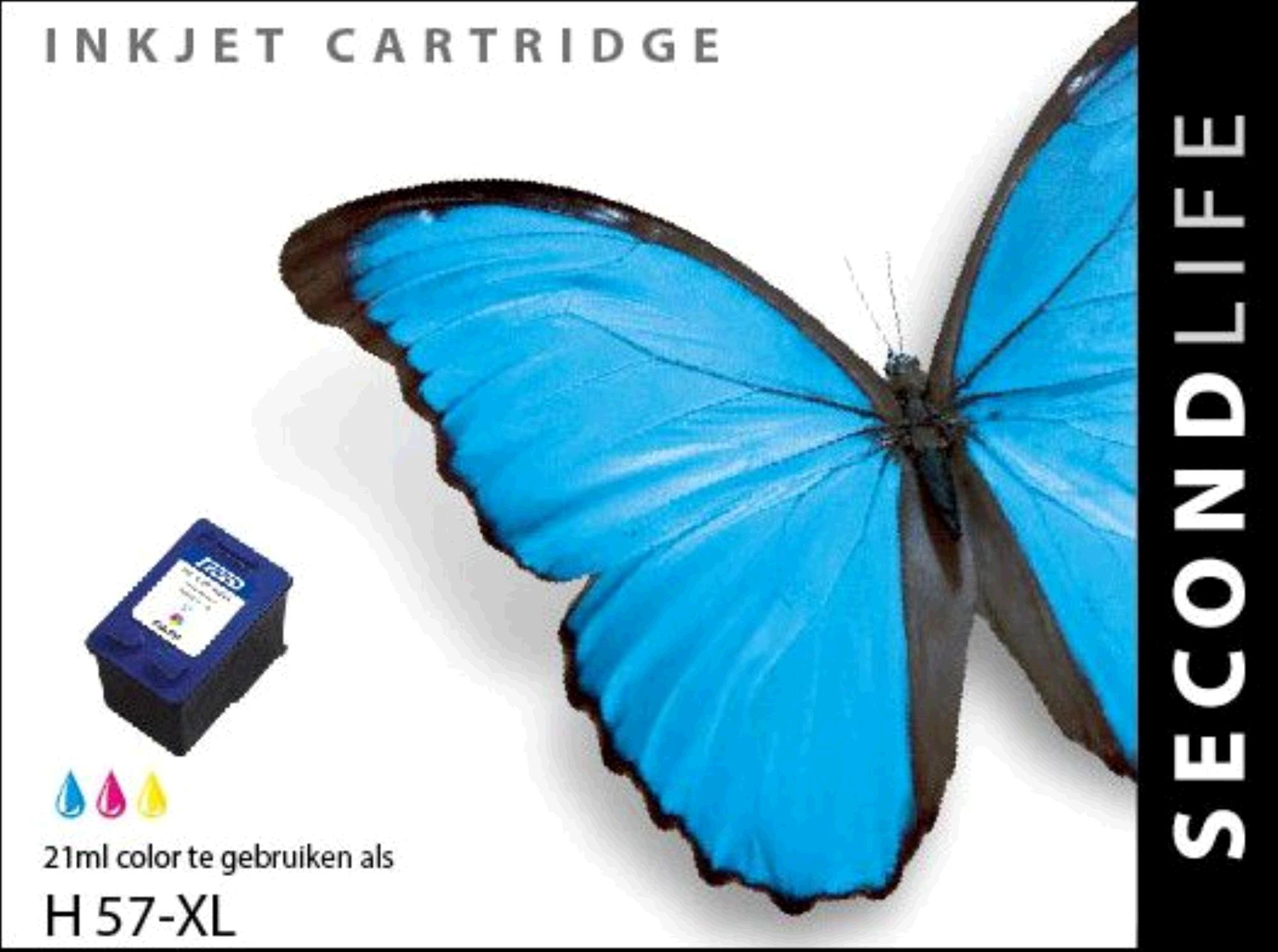 SecondLife inkt voor: HP 57XL Kleur