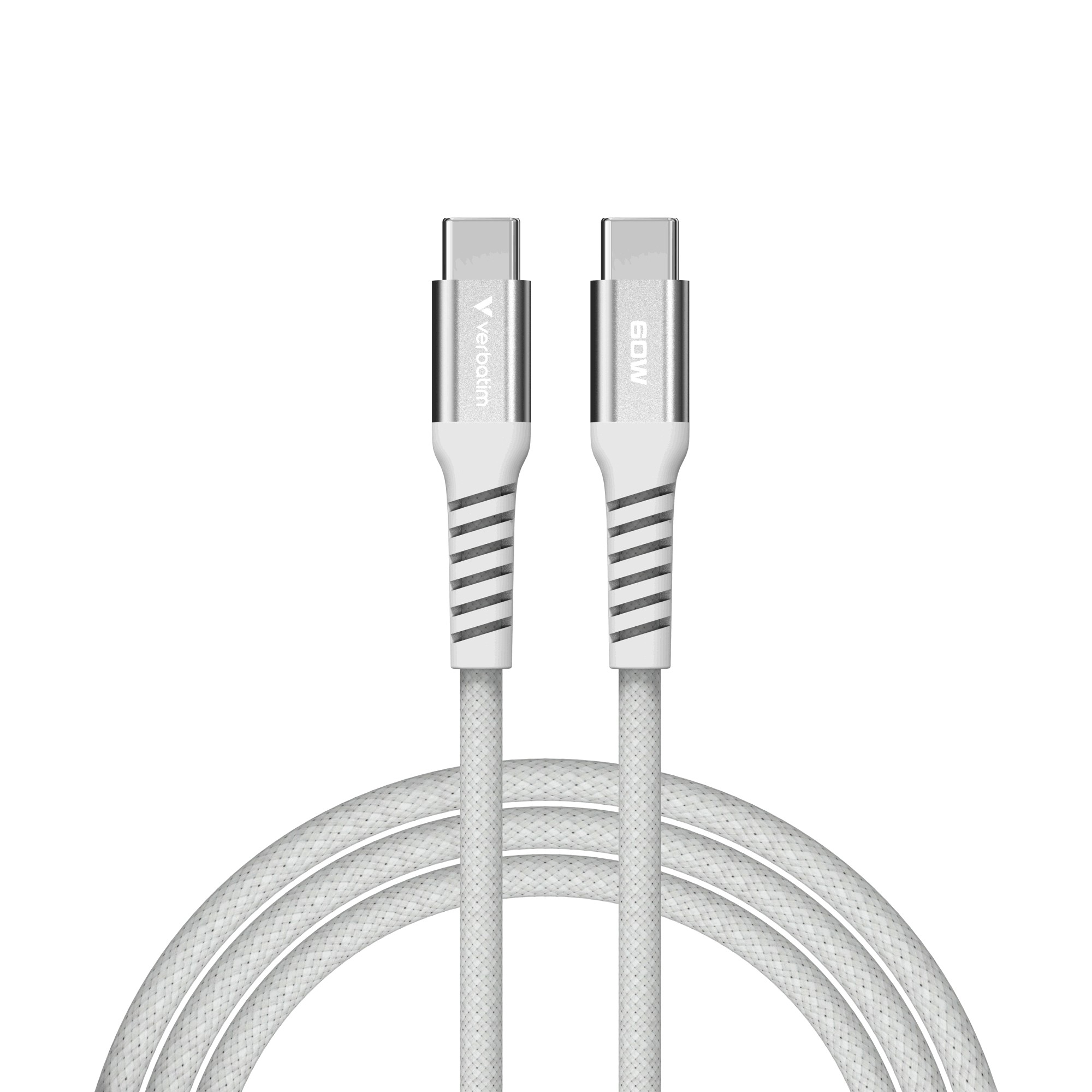 Verbatim Sync & Charge Magnetische Kabel, USB-C, 60W, 1,2m, Grijs