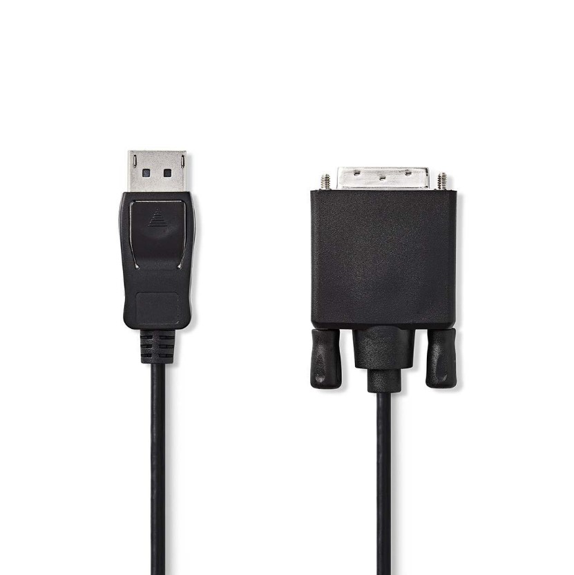 Nedis DisplayPort - DVI kabel, DP Male - DVI-D 24+1-Pin Male, 2m, zwart