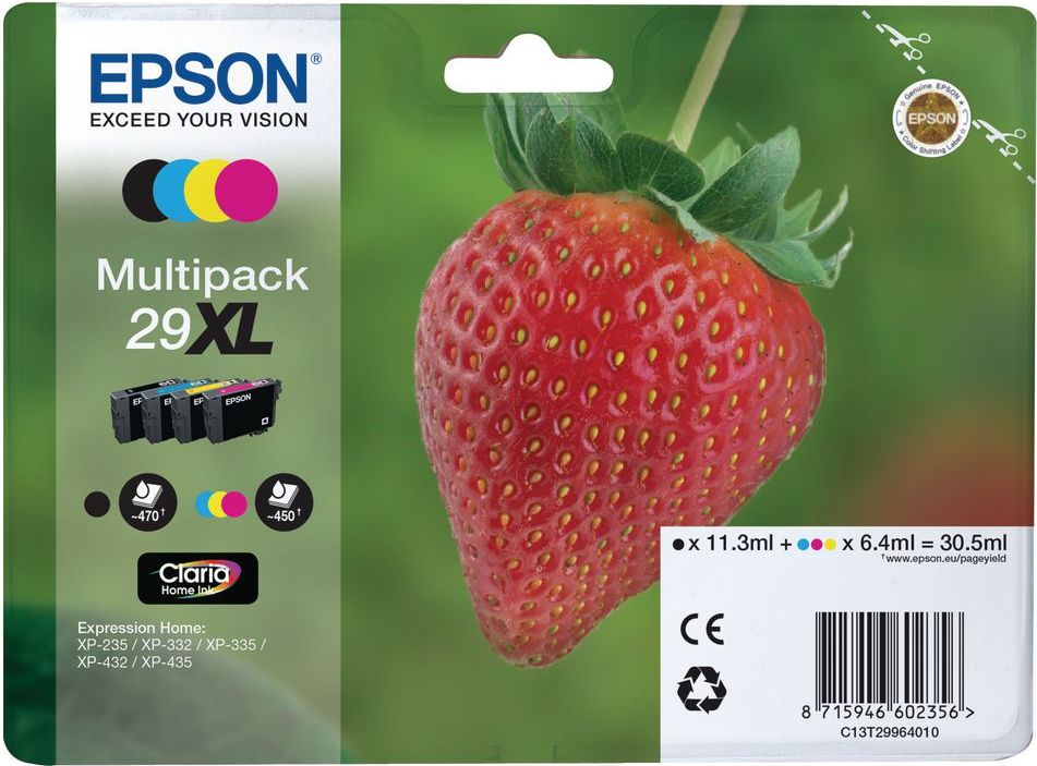 Epson 29XL Aardbei BK/C/M/Y Multipack