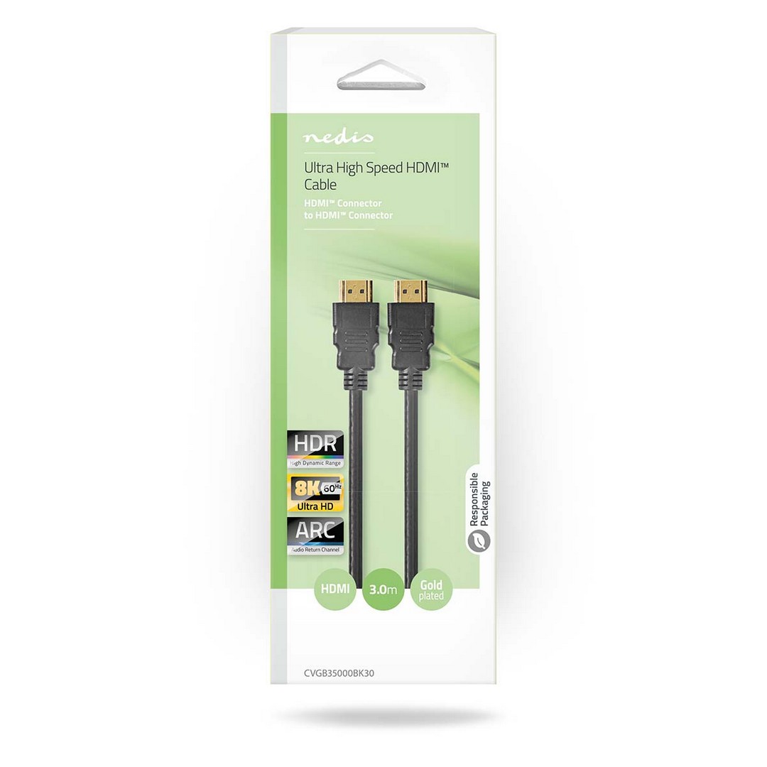 Nedis HDMI Kabel 2.1 | CVGB35000BK30 Nedis HDMI Kabel 2.1 | CVGB35000BK30