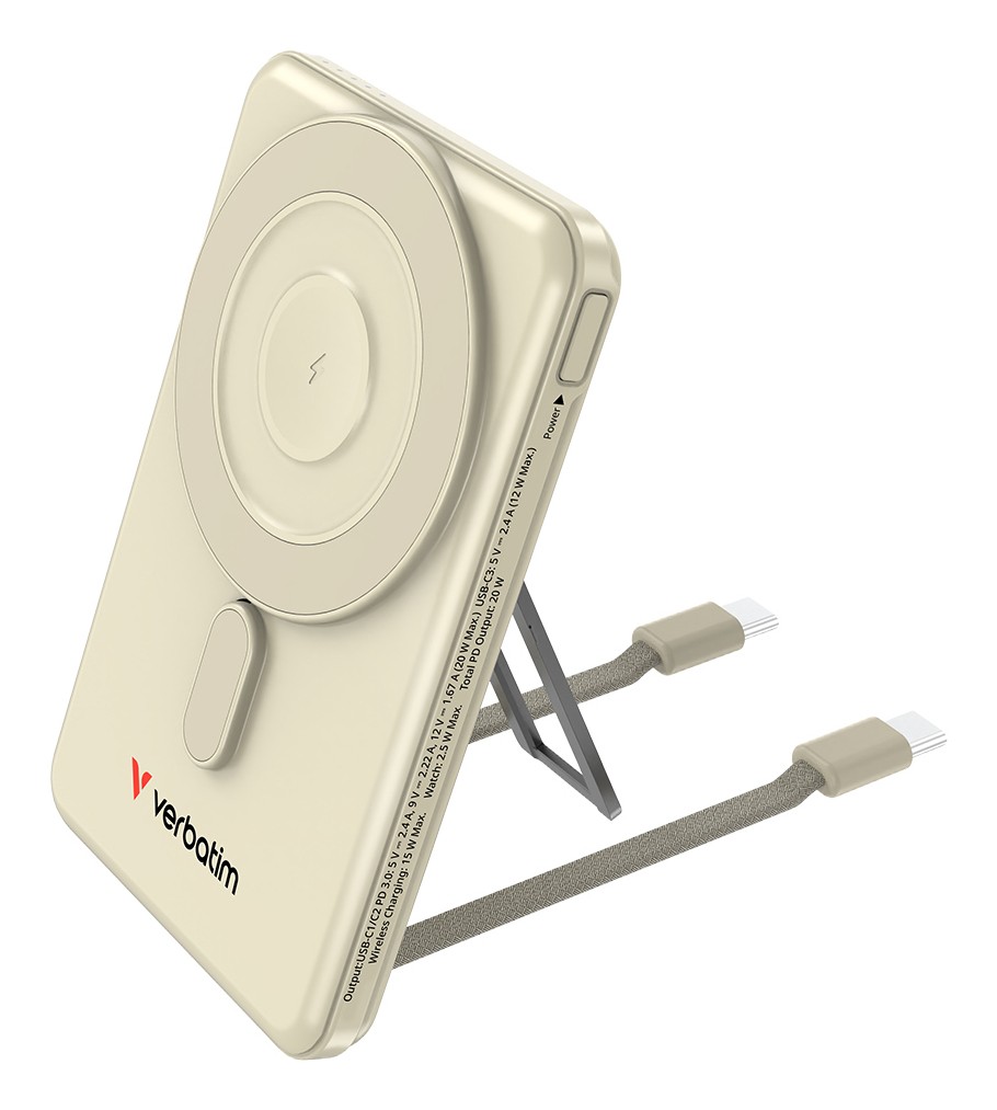 Verbatim Powerbank Charge ´n´ Go 2C 5000mAh, Goud