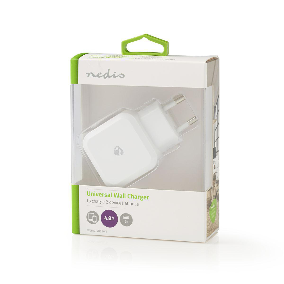 Nedis USB Lader | WCHAU484AWT
