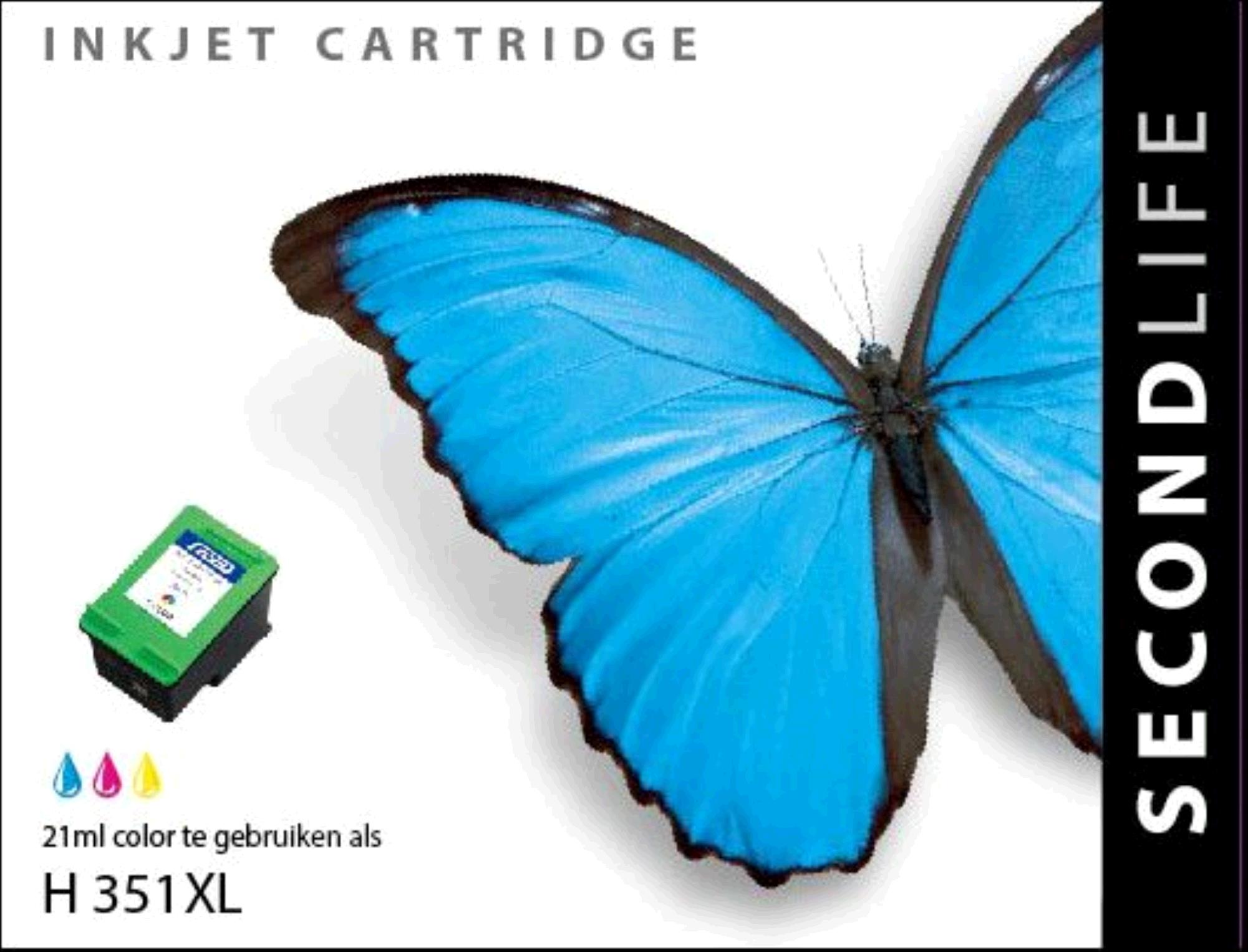SecondLife inkt voor: HP 351XL Kleur
