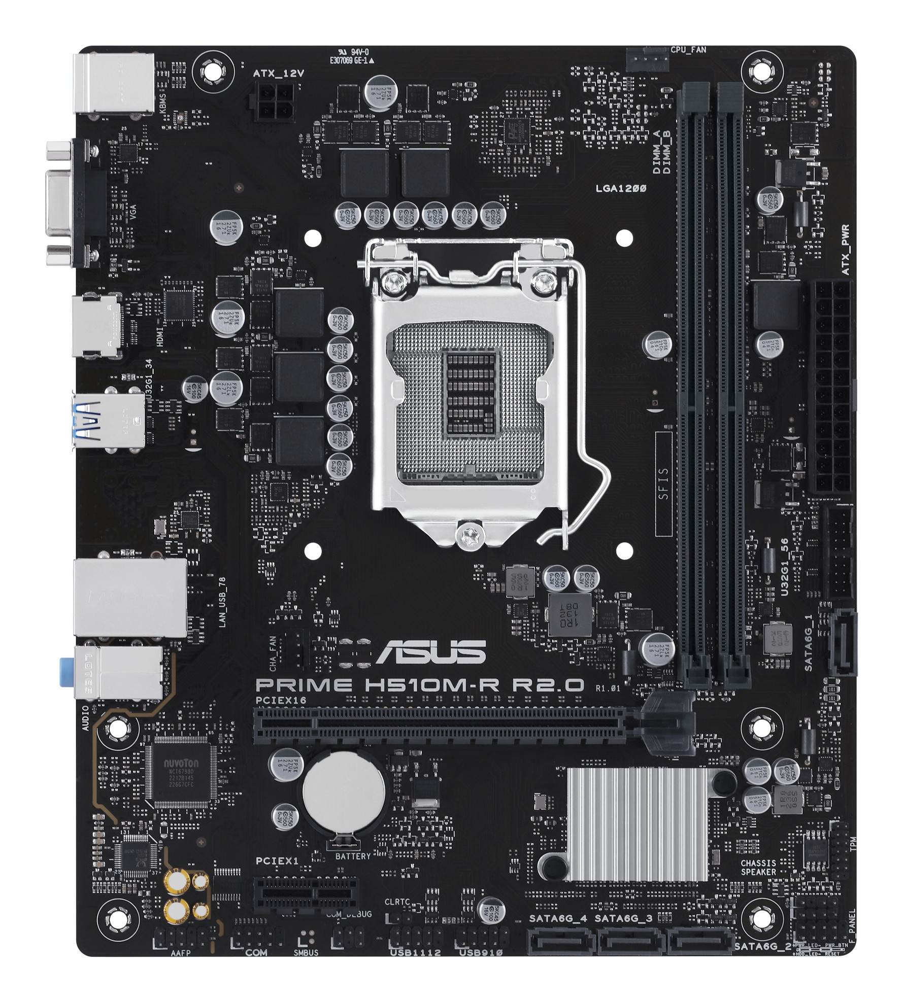 ASUS MB PRIME H510M-R R2.0-SI, mATX, LGA1200, DDR4, SATA