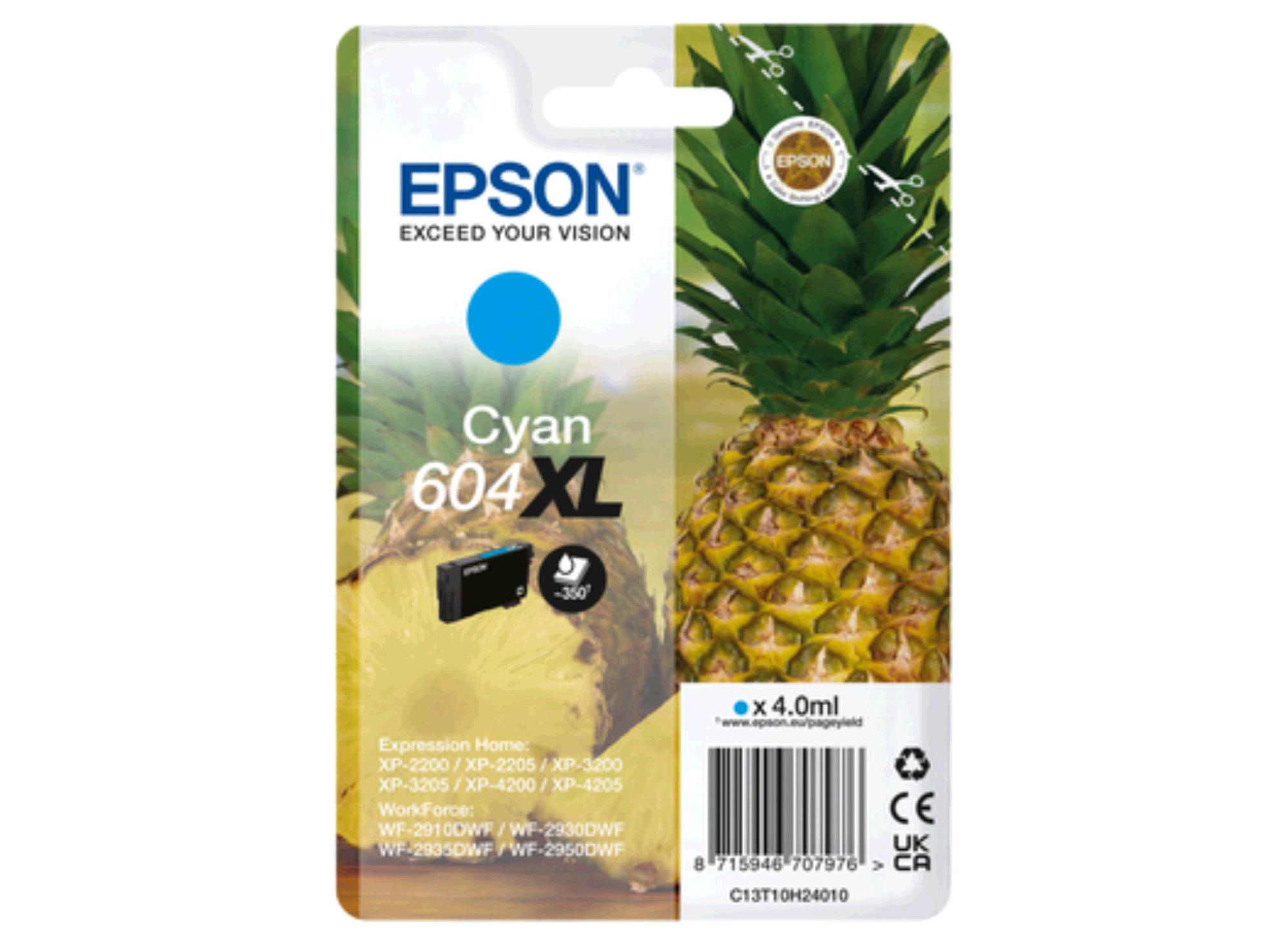 Epson 604XL Ananas Cyaan