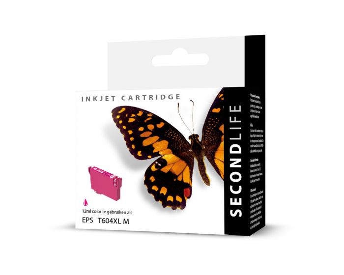 SecondLife inkt voor: Epson 604XL Magenta