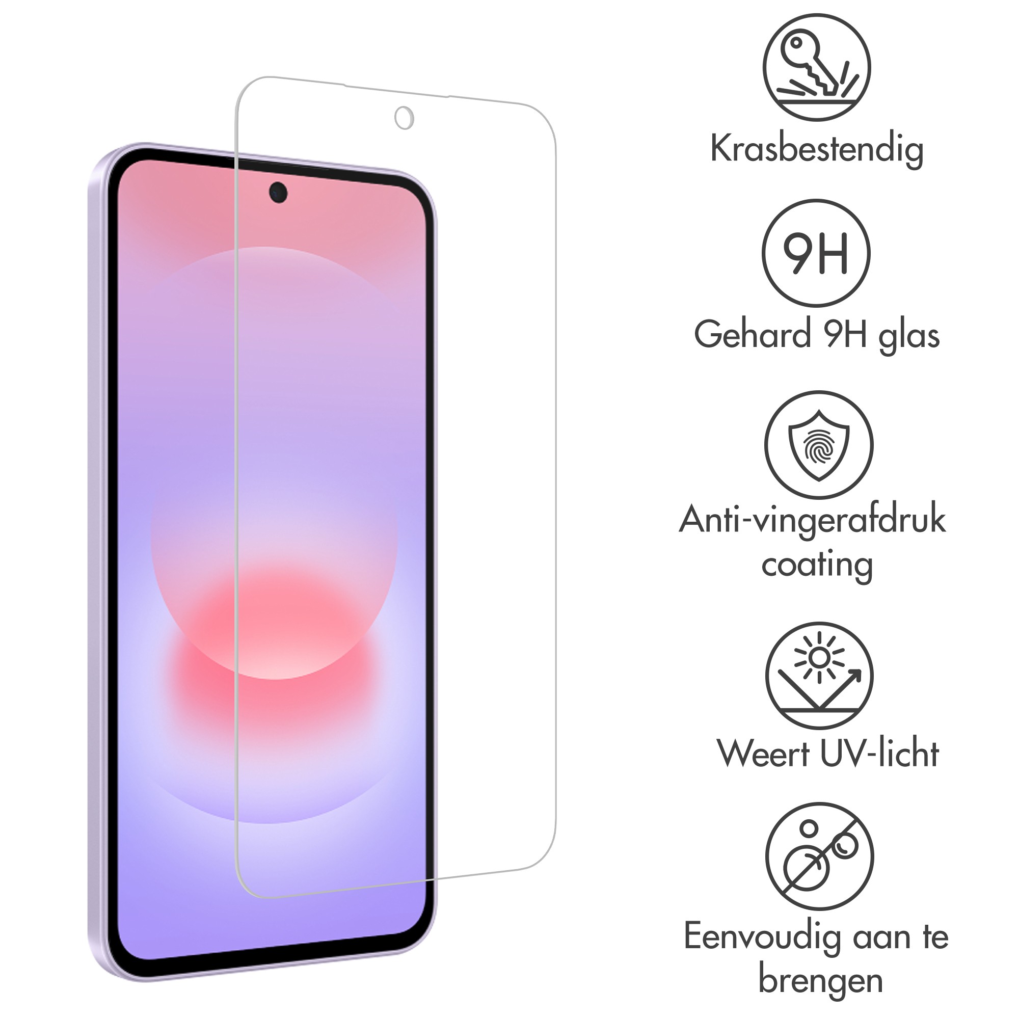 Accezz Gehard Glas Screenprotector voor de Samsung Galaxy A27