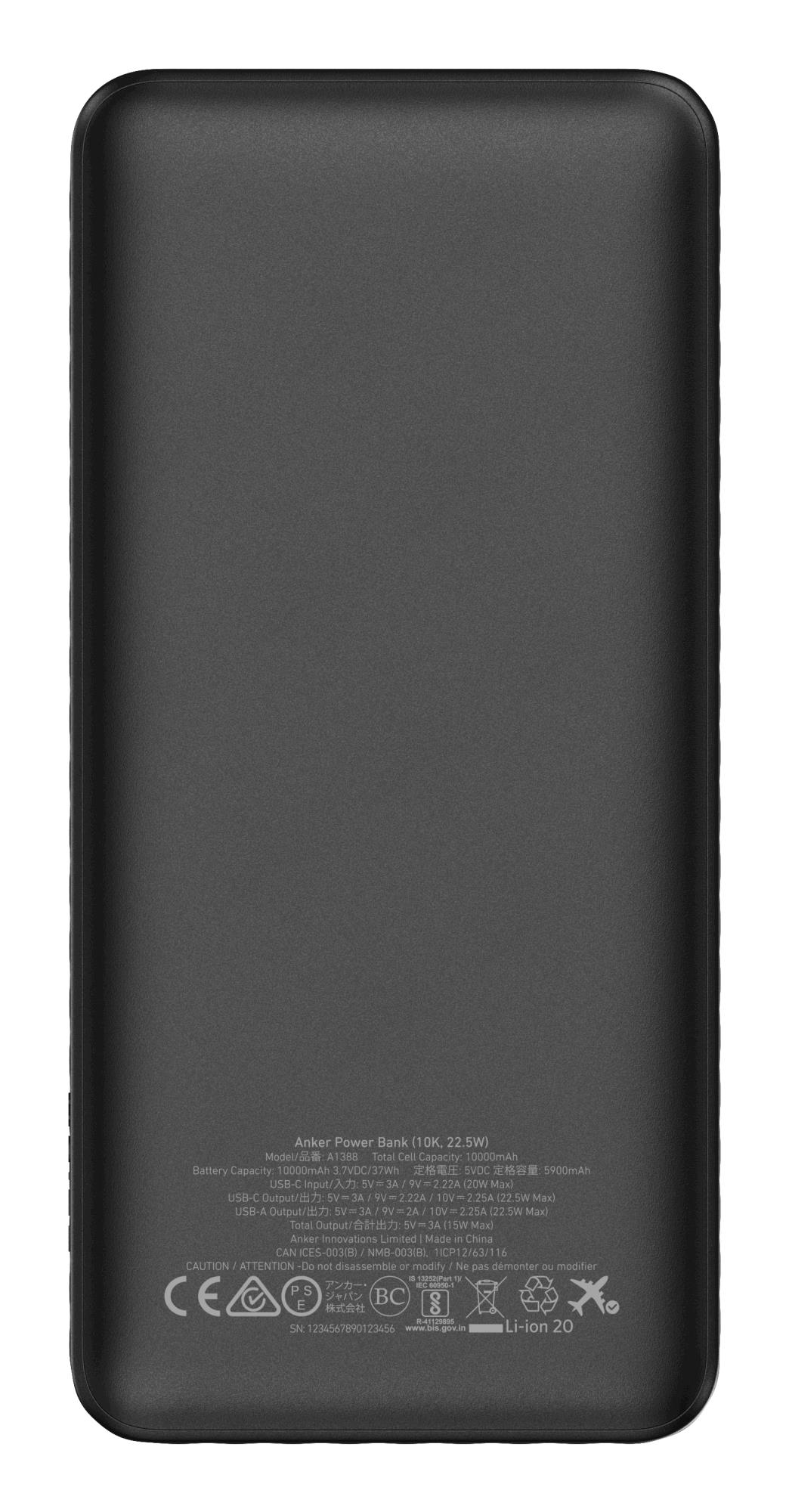 Anker 10.000mAh 22.5W Zwart