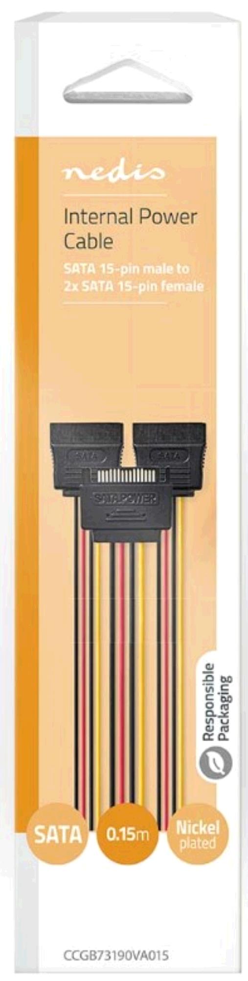 Nedis SATA Power Splitter | CCGB73190VA015