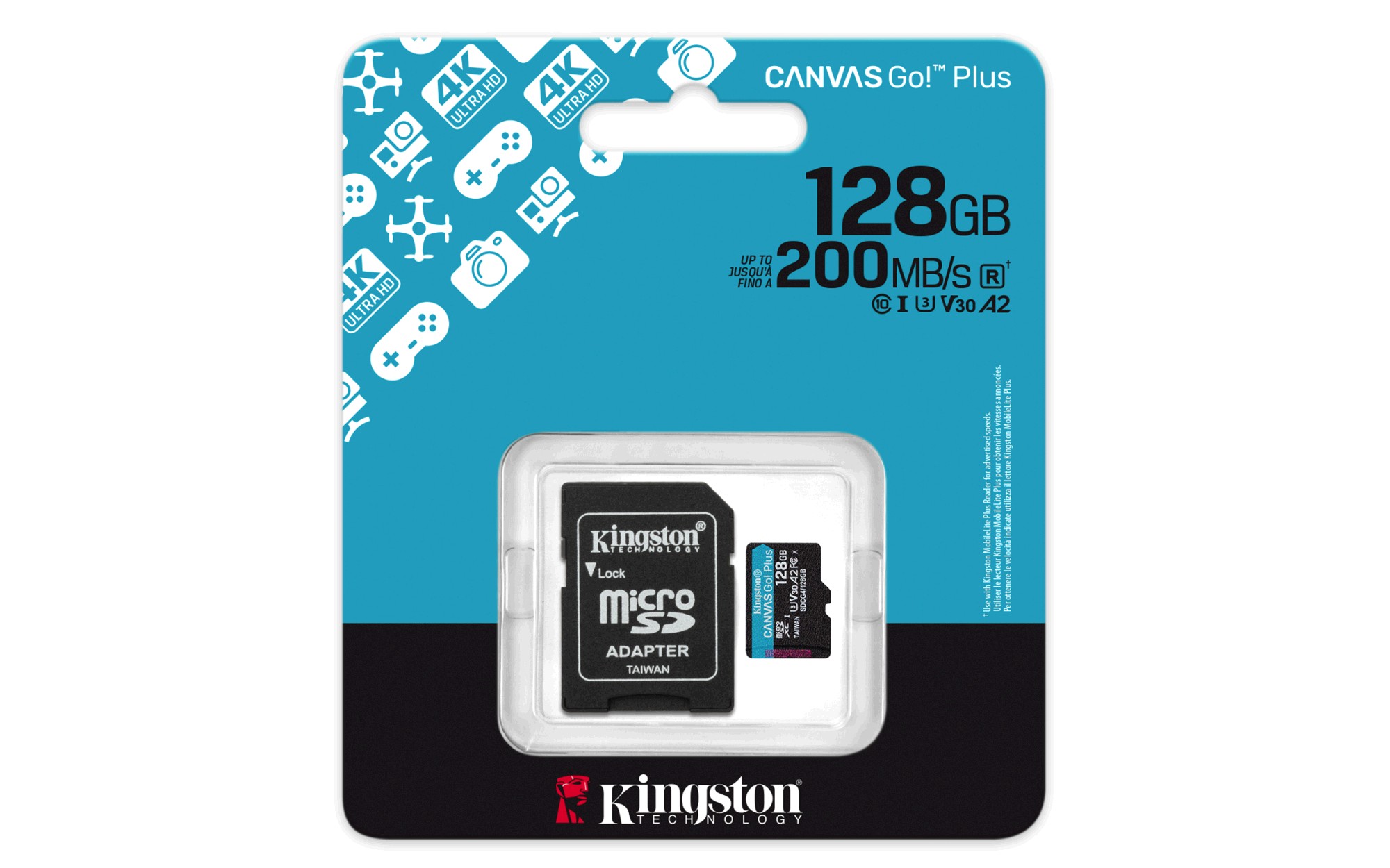 Kingston Flash Canvas Go! Plus 128 GB (gen4)