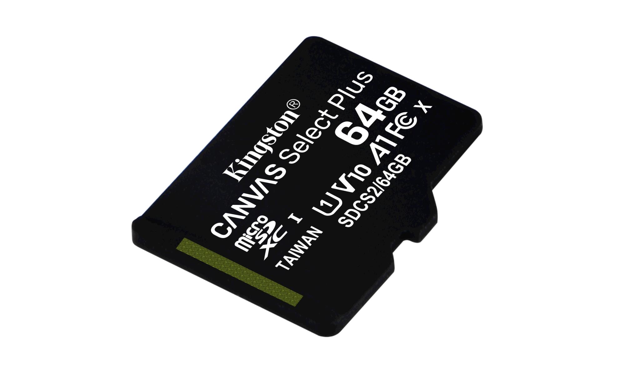 Kingston Flash Canvas Select Plus 64GB microSDHC