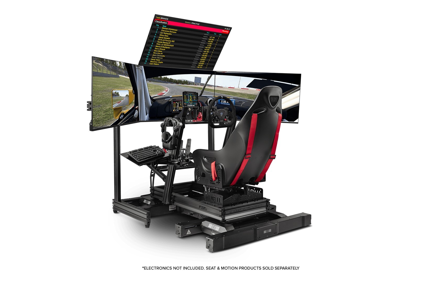 Next Level Racing F-GT Elite Cockpit Front&Side Mount Editon