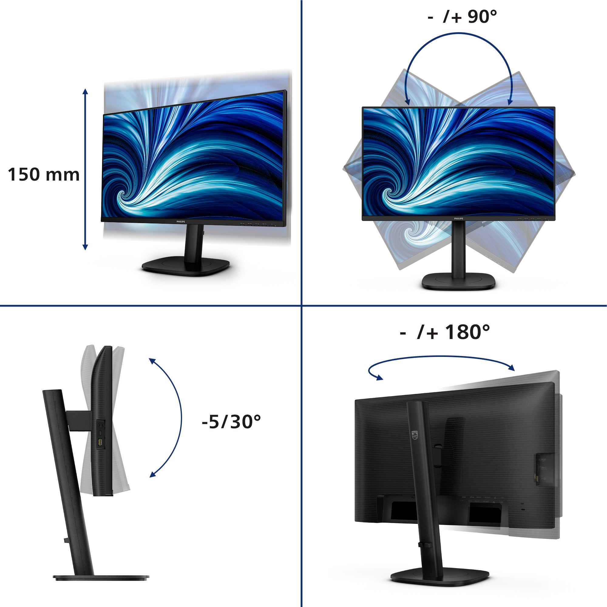 PHILIPS 24B2U3601/00 Docking Monitor