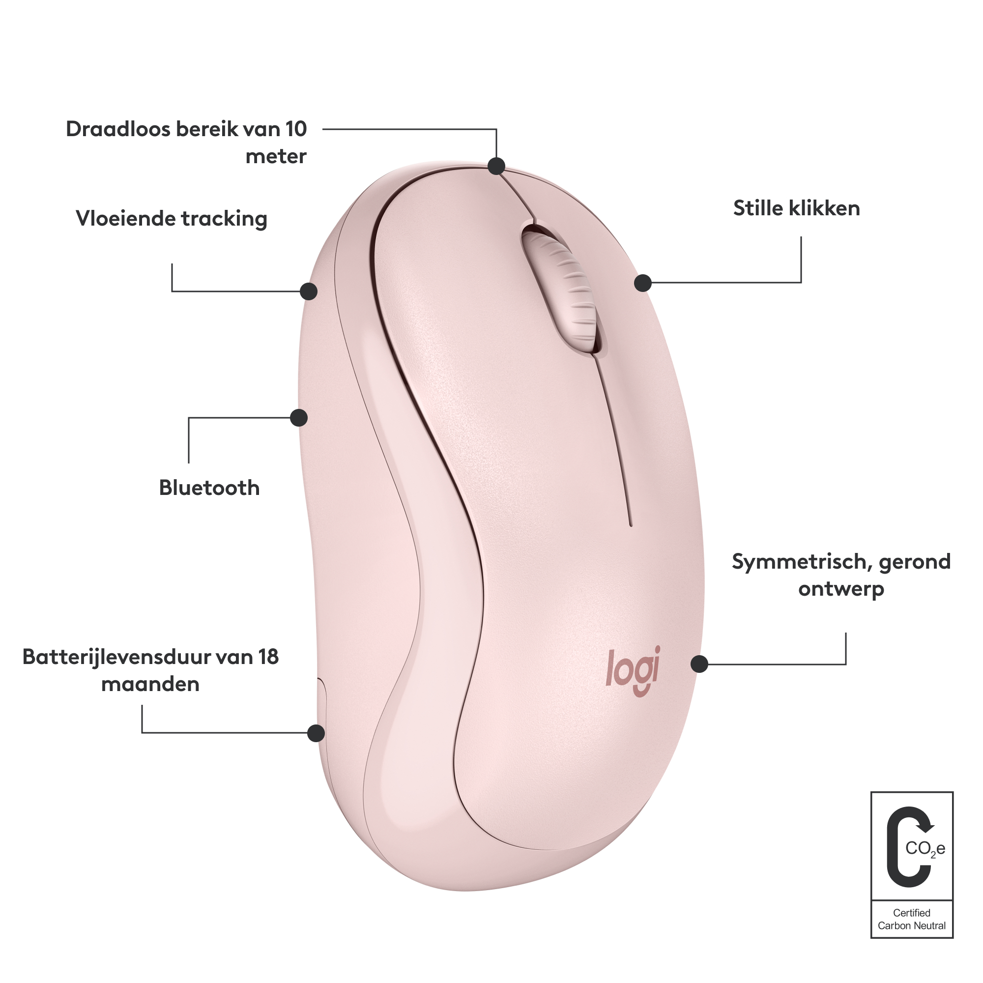 Logitech M240 Roze