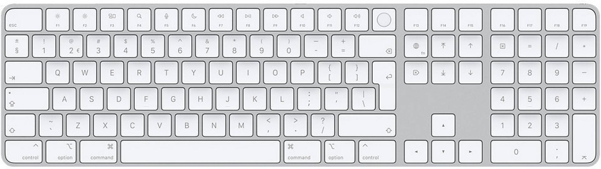 Apple Magic Keyboard with Touch ID and NumPad MK2C3N/A