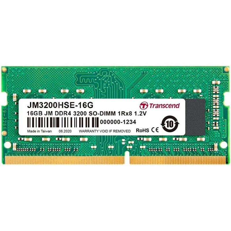 Transcend 16GB DDR4 3200MHz, SODIMM