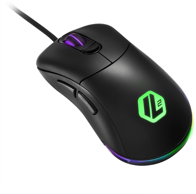 Sharkoon Light2, 100 Gaming muis, RGB, USB, Zwart