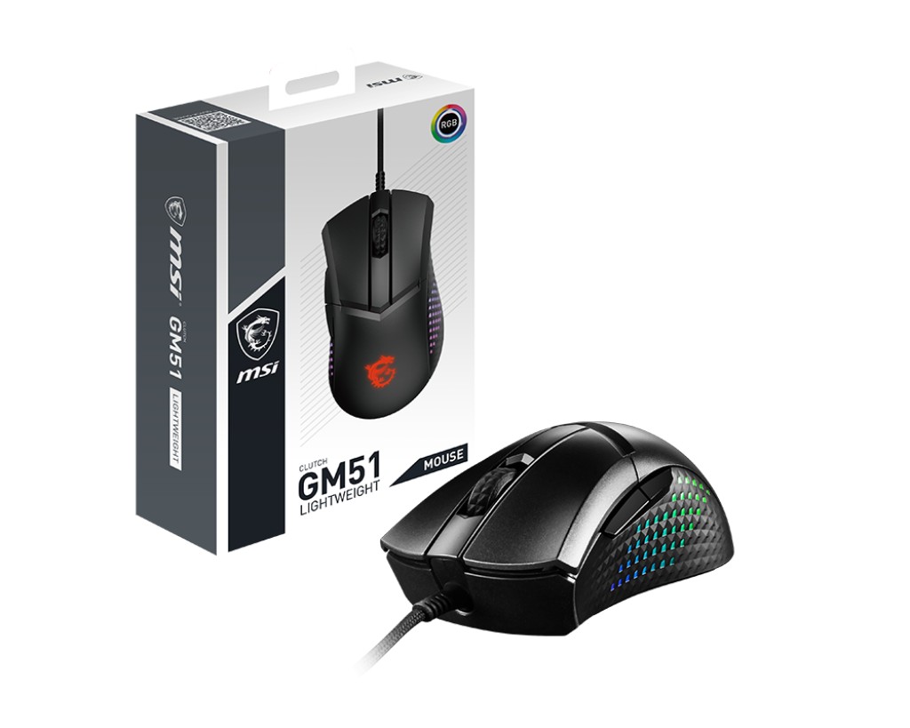 MSI Clutch GM51, Bedraad, Zwart