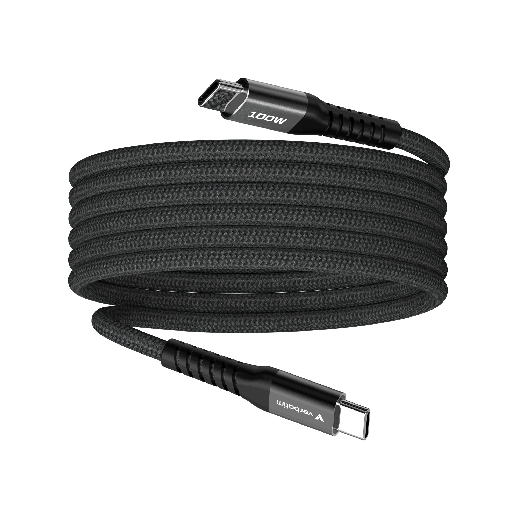 Verbatim Sync & Charge Magnetische Kabel, USB-C, 100W, 1,2m, Zwart
