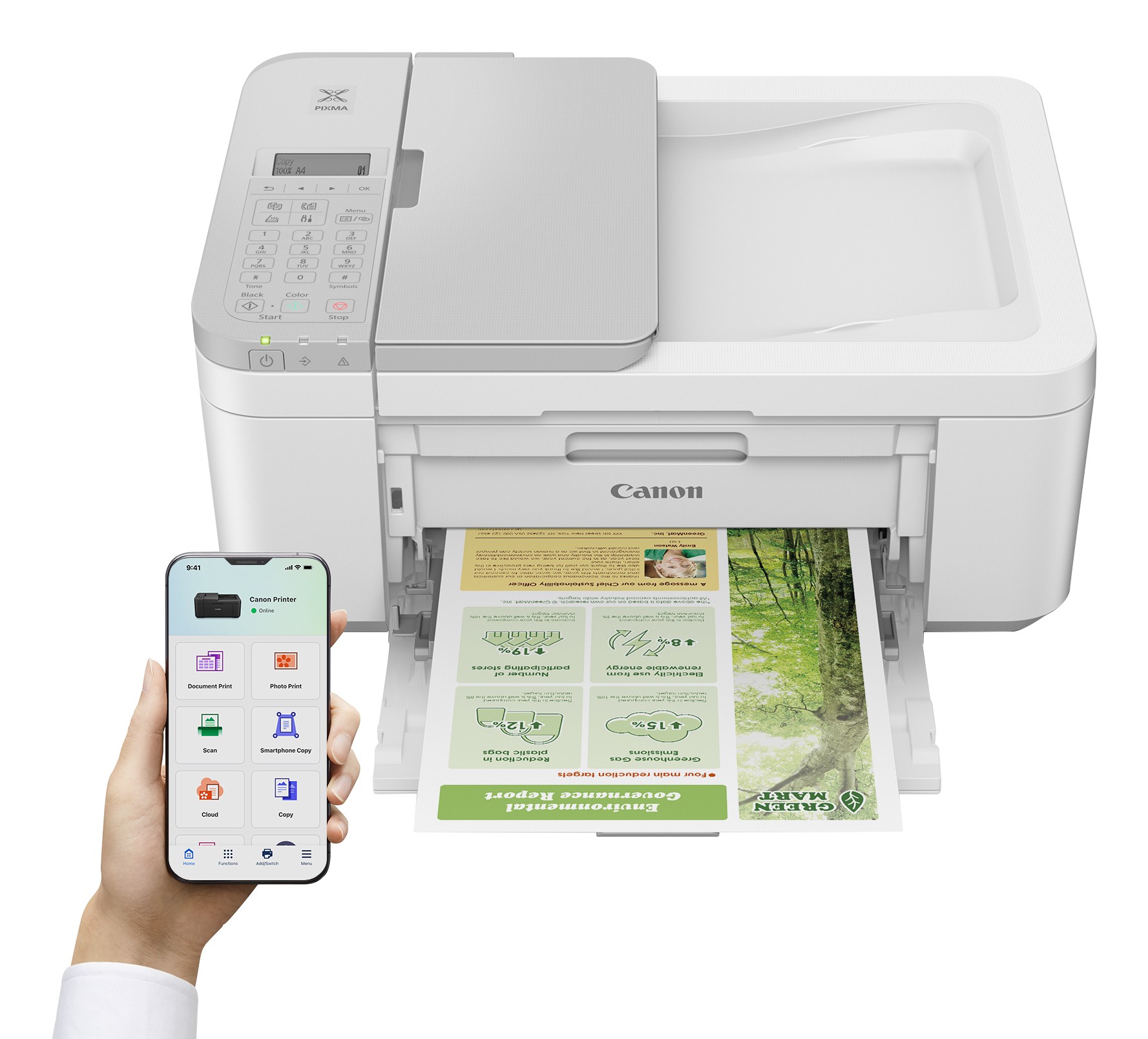 Canon Pixma TR4756i, Wit