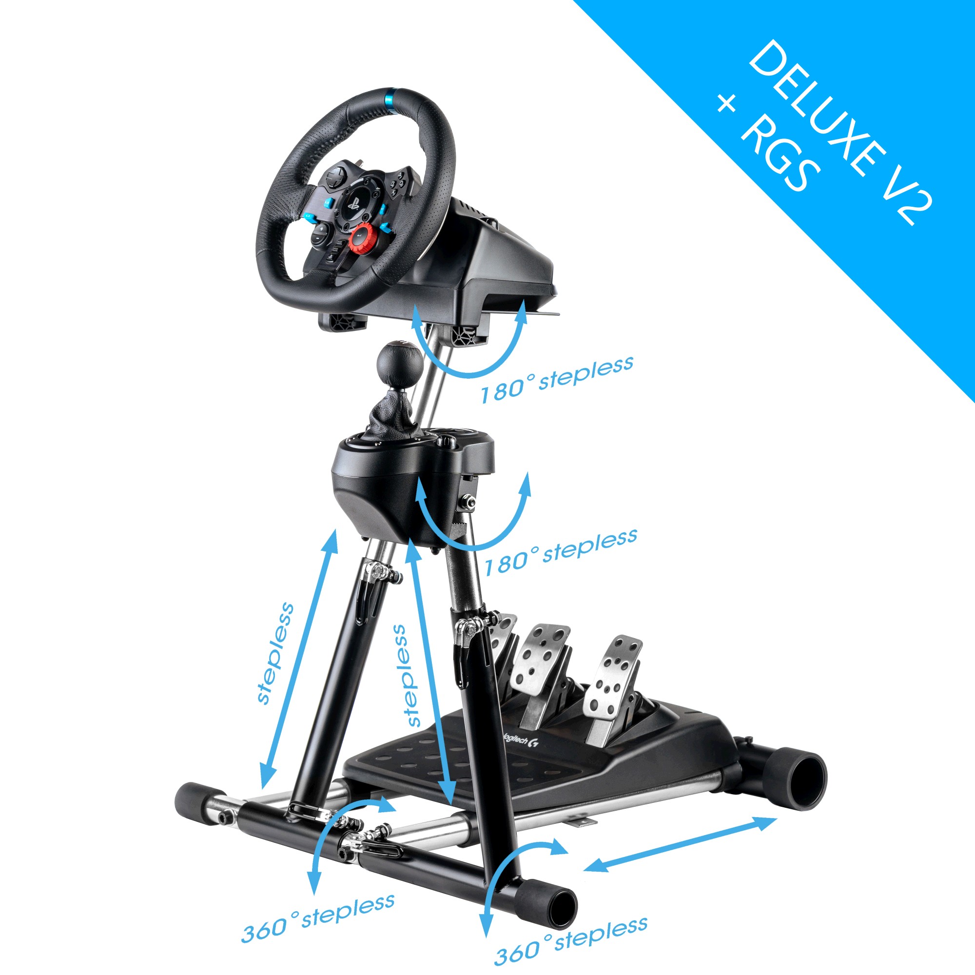Wheel Stand Pro Deluxe V2  - Logitech G29/G920/G27/G25/G923 + RGS houder