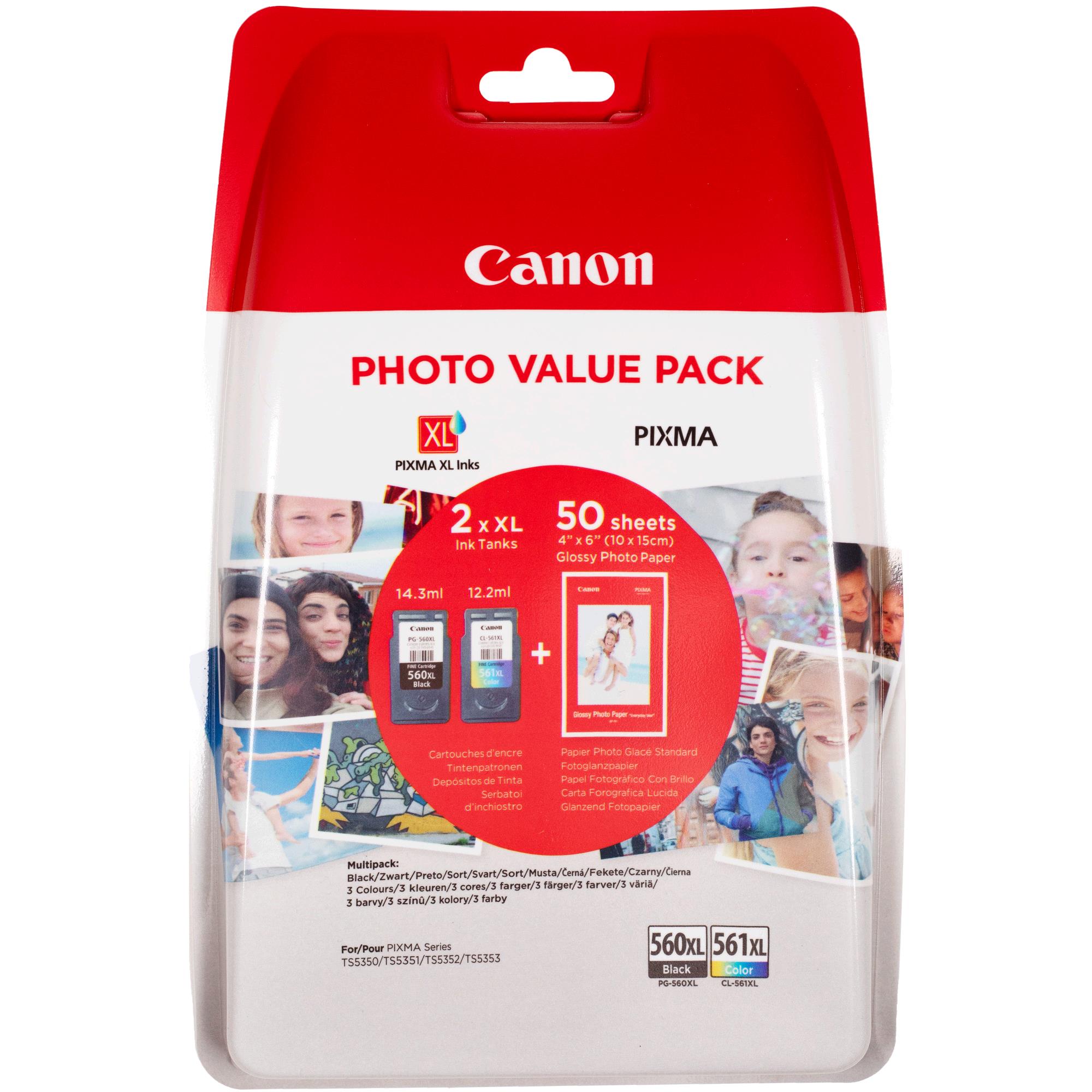 Canon PG-560XL/CL-561XL Multipack met fotopapier