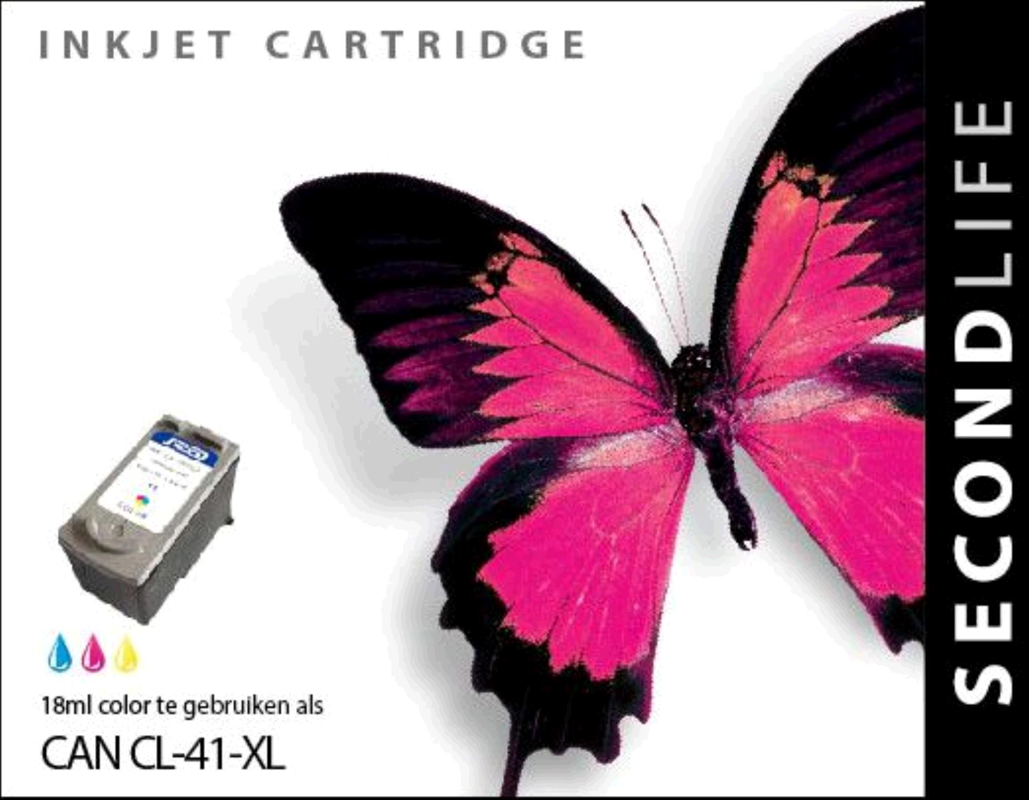 SecondLife Inkt voor: Canon CL-41 Kleur