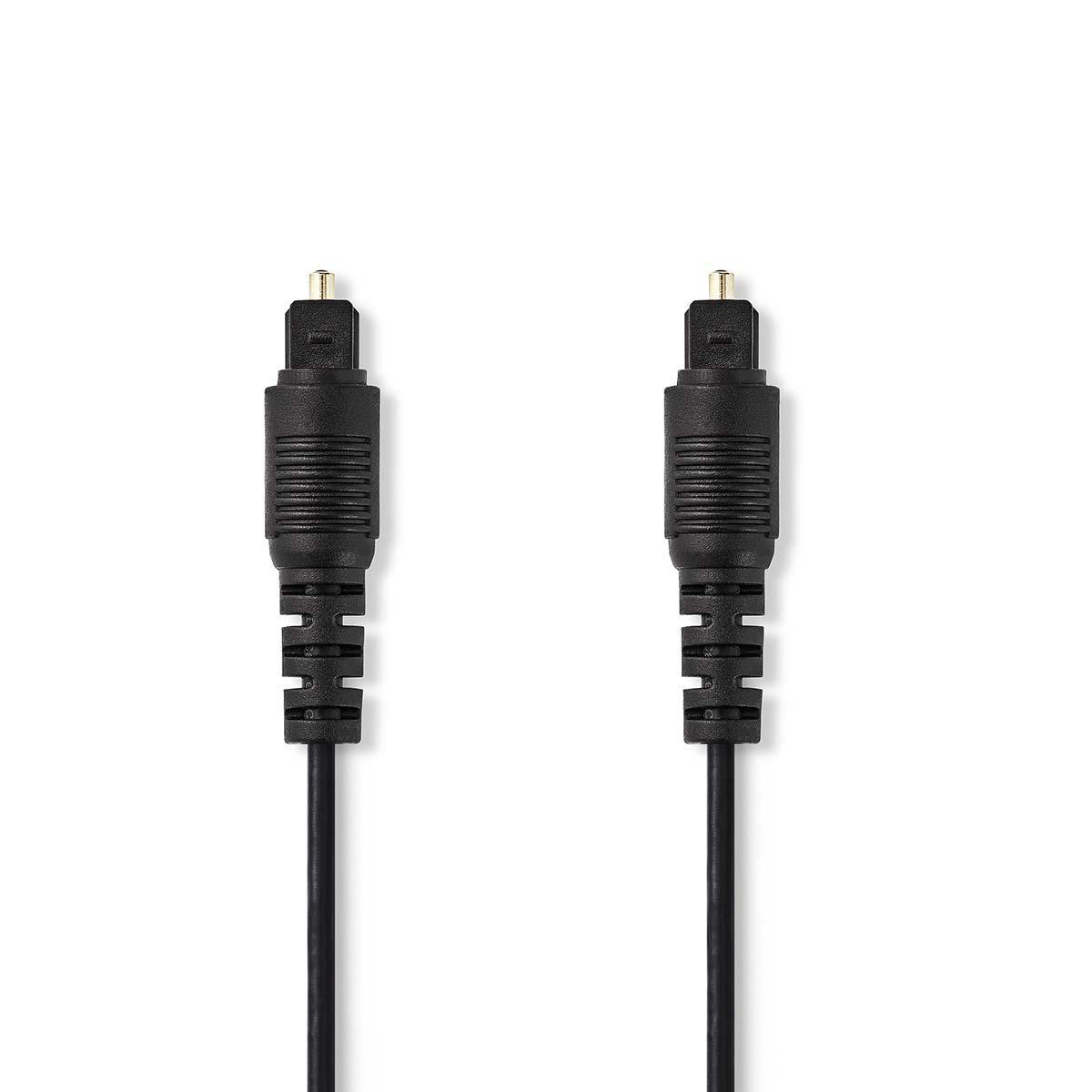 Nedis Toslink Digitale audiokabel m/m, SPDIF, 1m, zwart
