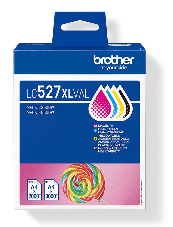 Brother Inkt LC-527XL BK/C/M/Y Multipack