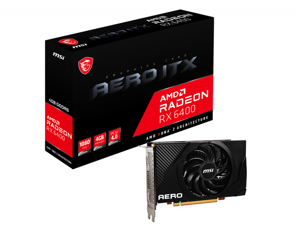 MSI Radeon RX 6400 Aero ITX 4GB