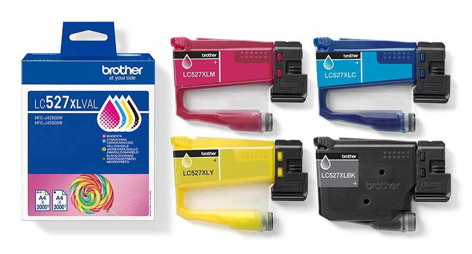 Brother Inkt LC-527XL BK/C/M/Y Multipack