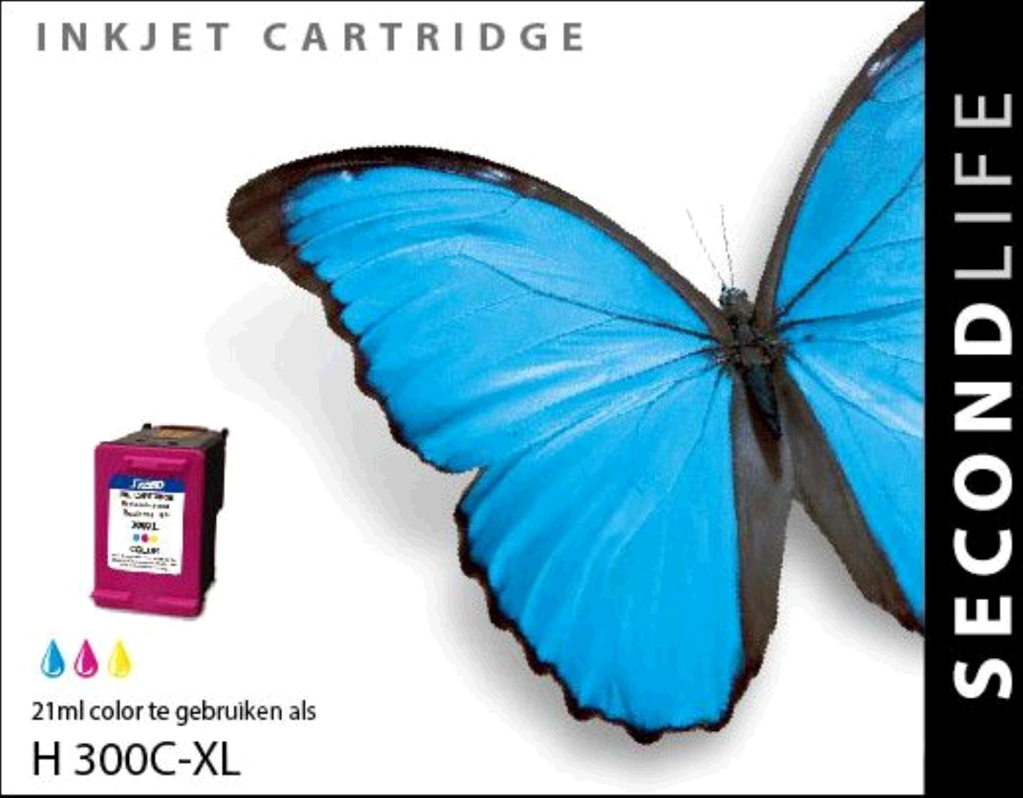 SecondLife inkt voor: HP 300XL Kleur